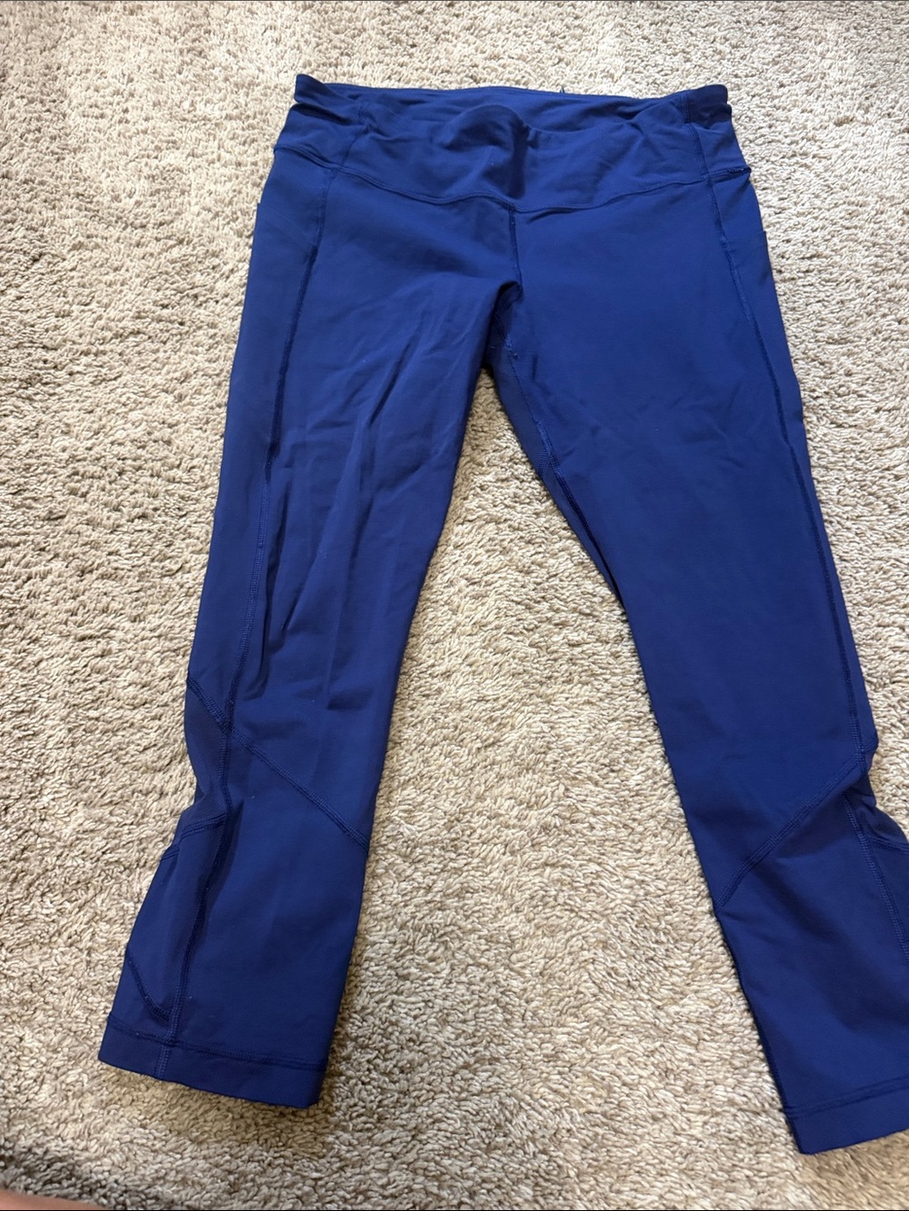 lululemon athletica Navy Blue Cropped Performance Leggings
